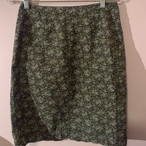 Green floral GAP skirt